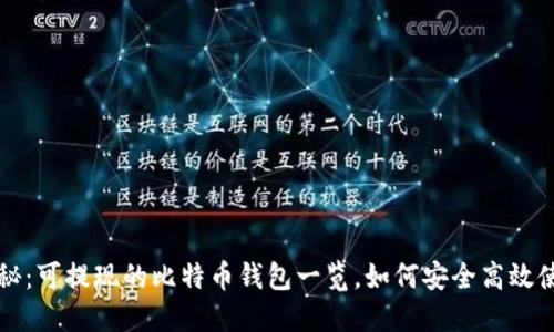 揭秘：可提现的比特币钱包一览，如何安全高效使用