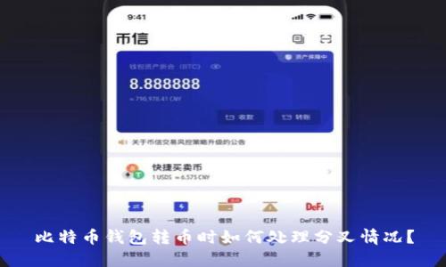 比特币钱包转币时如何处理分叉情况？